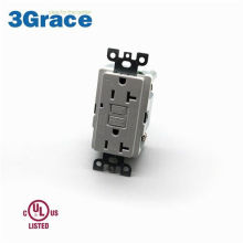 TR 20A 125V Socket GFCI Receptáculo Parede